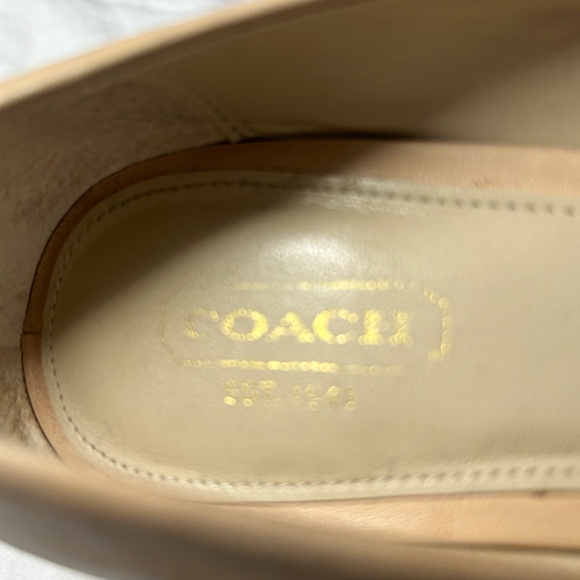 Coach Aliya Peep Toe Natural Platform Heels - Picture 3 of 6